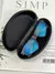 Case Estojo Caixinha Porta Oculos Com Ziper Preto Promoção