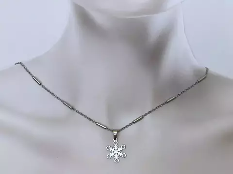 Gargantilha Elos e Bastonetes 2mm