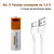 Bateria Recarregável de Lítio-ion, AA, USB, 1.5V, Brinquedo, Relógio, MP3 Pla - Flix Shop