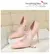 Imagem do Bigtree sapatos femininos bombas moda sapatos de salto alto preto rosa branco sa