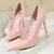Bigtree sapatos femininos bombas moda sapatos de salto alto preto rosa branco sa - Flix Shop