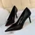 Bigtree sapatos femininos bombas moda sapatos de salto alto preto rosa branco sa