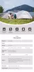 Naturehike-Mongar 2 barraca camping, Ultraleve, Ao ar livre - Flix Shop