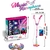 Microfone Infantil Duplo Pedestal Amplificador Karaoke - comprar online