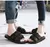 Imagem do Chinelos de lona com gancho para homens e mulheres, sapatos casuais para casal,