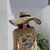Chapéu de sol feminino grandes beirais ondas praia boné senhoras chapéu grand - loja online
