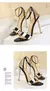Moda feminina bombas verão sexy maduro fivela cinta plutônio 11cm saltos finos - Flix Shop