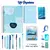 Kit Papelaria COMBO MASTER Tons Azul Studygram Caneta Caderno na internet