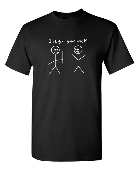 Camiseta "Eu tenho sua volta" Preta e Branca