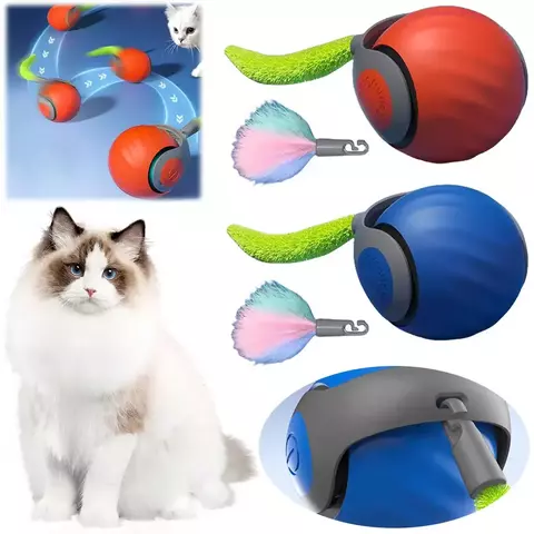 Brinquedos para gatos Speedy Tail 2.0, bola de brinquedo interativo inteligente