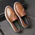 Itália sapatos casuais masculinos verão mocassins de couro sapatos de escritó - comprar online