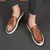 Itália sapatos casuais masculinos verão mocassins de couro sapatos de escritó - loja online