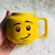 Caneca de cerâmica de desenho animado, 250ml, com expressão de impacto fofa, f - Flix Shop
