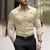 Camisa formal masculina cor sólida casamento ao ar livre preto vermelho azul ma