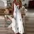 Vestido maxi com estampa de penas chique para todas as estações, 8 cores, casu - loja online