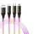 6a cabo de dados de luz colorido de carregamento super rápido um arrasto três - Flix Shop