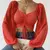Horetong blusas femininas sexy com decote em v fora do ombro cordão verão band - Flix Shop