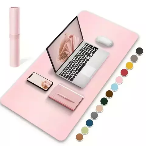 Protetor de mesa de escritório esteira de couro, mouse pad