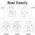Urso Família Tema Arte de Madeira Quebra-Cabeça Escultura de Madeira DIY - Flix Shop