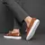 Itália sapatos casuais masculinos verão mocassins de couro sapatos de escritó - loja online