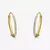 Brinco Argola Oval Delicada Banhada a Ouro 18k - Flix Shop