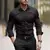 Camisa formal masculina cor sólida casamento ao ar livre preto vermelho azul ma - comprar online