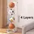 2/3/4/5 camadas rack de armazenamento de basquete indoor crianças bolas colocad - Flix Shop