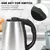 Chaleira de aço inoxidável, mobília de cozinha, chaleira inteligente, 1500w, - loja online
