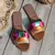 Imagem do Designer novas sandálias sofisticadas de salto baixo chinelos sexy peep toe sap