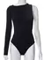 Hirigin Elástico Colher Pescoço Manga Longa Bodysuit Cor Sólida - loja online