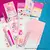 Kit Papelaria COMBO MASTER Tons Rosa Studygram Caneta Caderno - comprar online