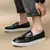 Itália sapatos casuais masculinos verão mocassins de couro sapatos de escritó - Flix Shop