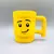 Caneca de cerâmica de desenho animado, 250ml, com expressão de impacto fofa, f na internet