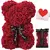 Nova flor artificial eterna rosa urso de pelúcia para a mãe dia das mães aniv na internet
