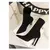 Novas meias botas moda simples para mulheres preto com toe saltos elásticos out