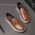 Itália sapatos casuais masculinos verão mocassins de couro sapatos de escritó - Flix Shop