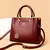 Bolsa tote feminina de couro macio, 3 camadas, grande capacidade, confortável, - loja online