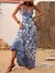 Vestido de alça havaiana para mulheres avançado com decote em v traseiro moda - comprar online
