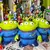 Brinquedo de 15cm do Toy Story - Woody e Buzz Lightyear Escondidos Verdes - Flix Shop