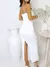 Vestido sem mangas Ruched feminino, Magro, Monocromático, Sexy, Festa, Traseira