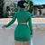 Dulzura sólido manga longa cortar mini vestido para mulheres bodycon sexy stree