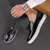 Itália sapatos casuais masculinos verão mocassins de couro sapatos de escritó - Flix Shop