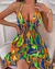 Vestido para mulher 2023 verão sexy profundo v cinta sem mangas moda casual ves