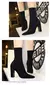 Novas meias botas moda simples para mulheres preto com toe saltos elásticos out na internet