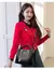 Bolsa tote feminina de couro macio, 3 camadas, grande capacidade, confortável, na internet