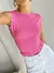 Mulheres verão sem costas camiseta sexy manga curta colheita topos pulôveres m - comprar online
