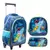 Imagem do Mochila Escolar Infantil de Rodinhas Menina Menino Bolsa Resistente Impermeável