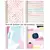 Kit Papelaria Tons de Rosa Fofa Kawaii Cor Rosa Escolar Neon Pastel - comprar online