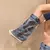 Primavera feminina graffiti botas de lona alta cabeça redonda médio - comprar online