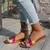 Designer novas sandálias sofisticadas de salto baixo chinelos sexy peep toe sap - comprar online